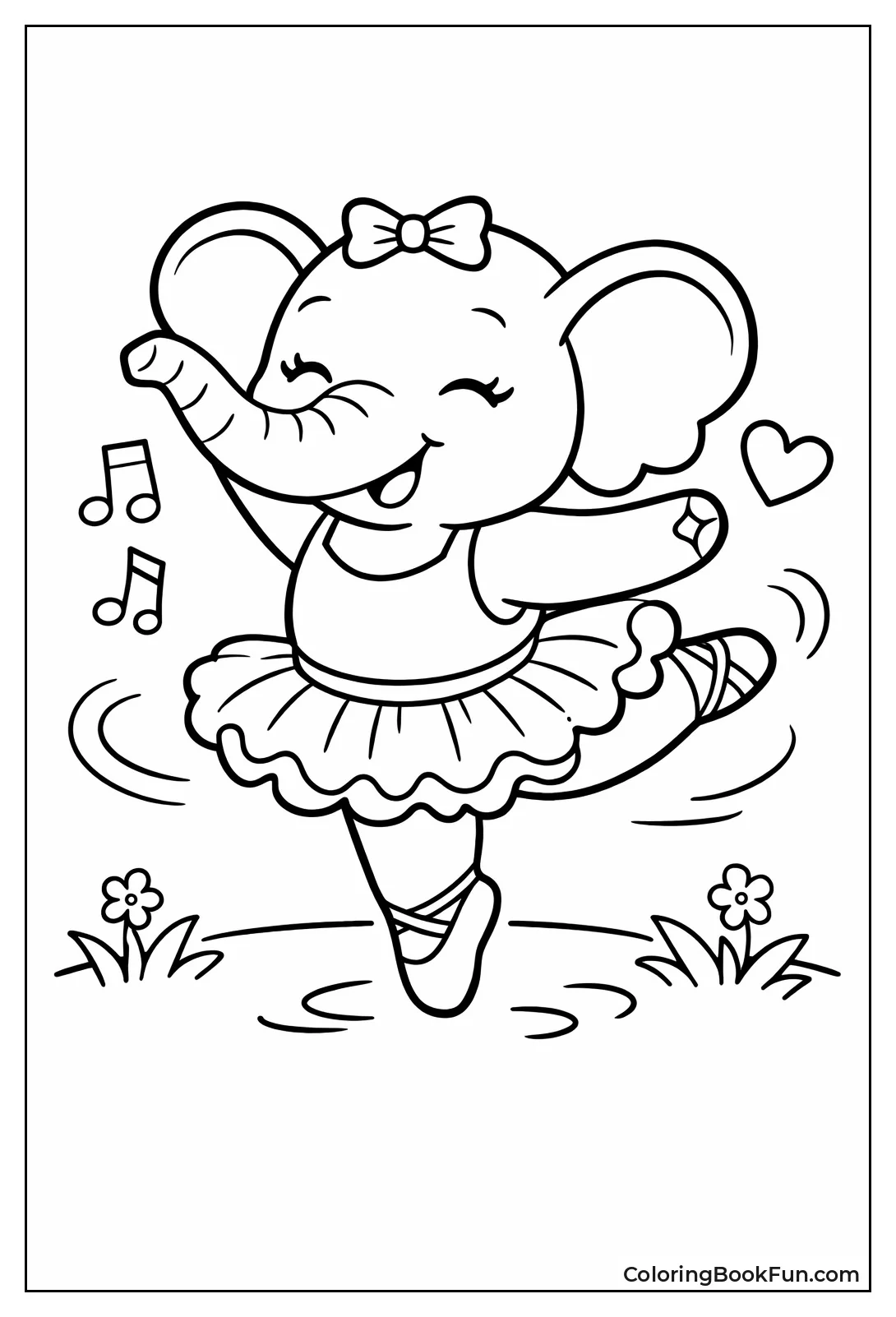 Elephant Leaps in Pink Tutu