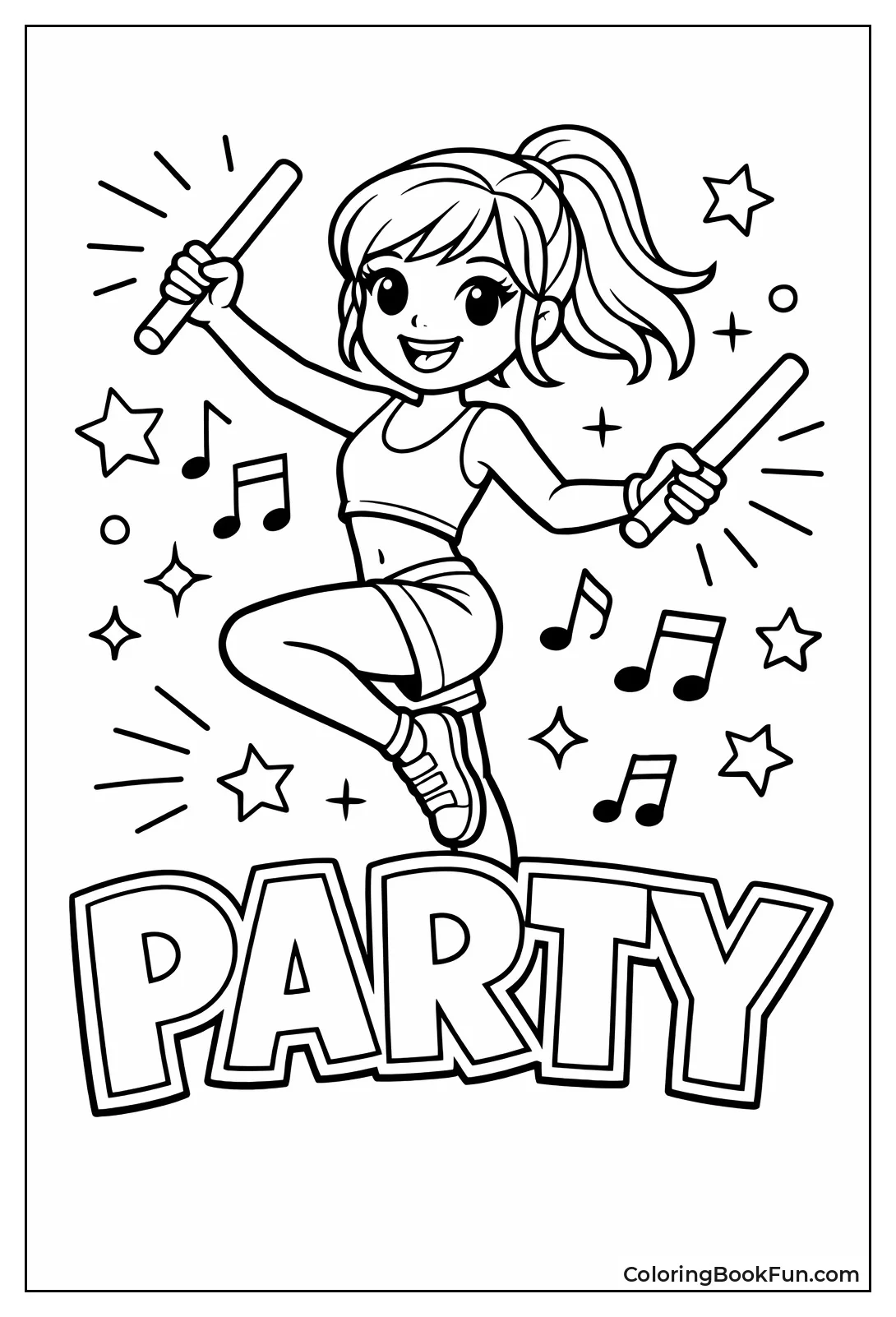 Dancer Waves Glow Sticks