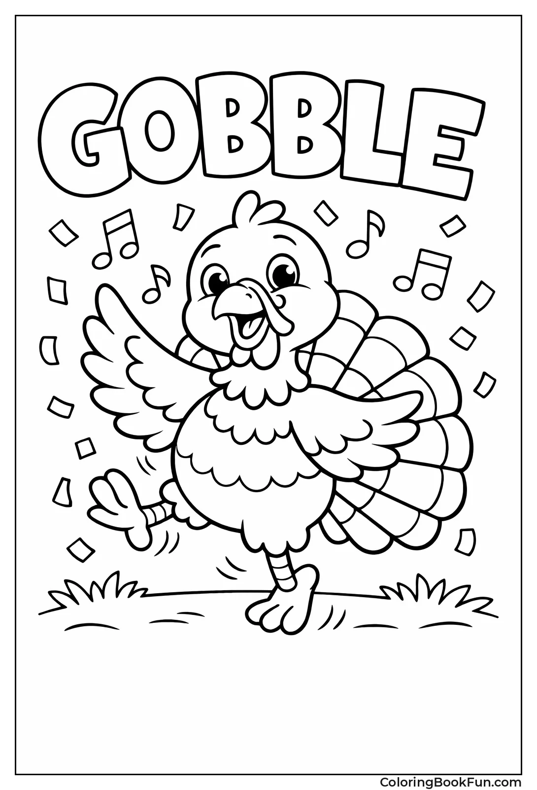 Dancing Happy Turkey