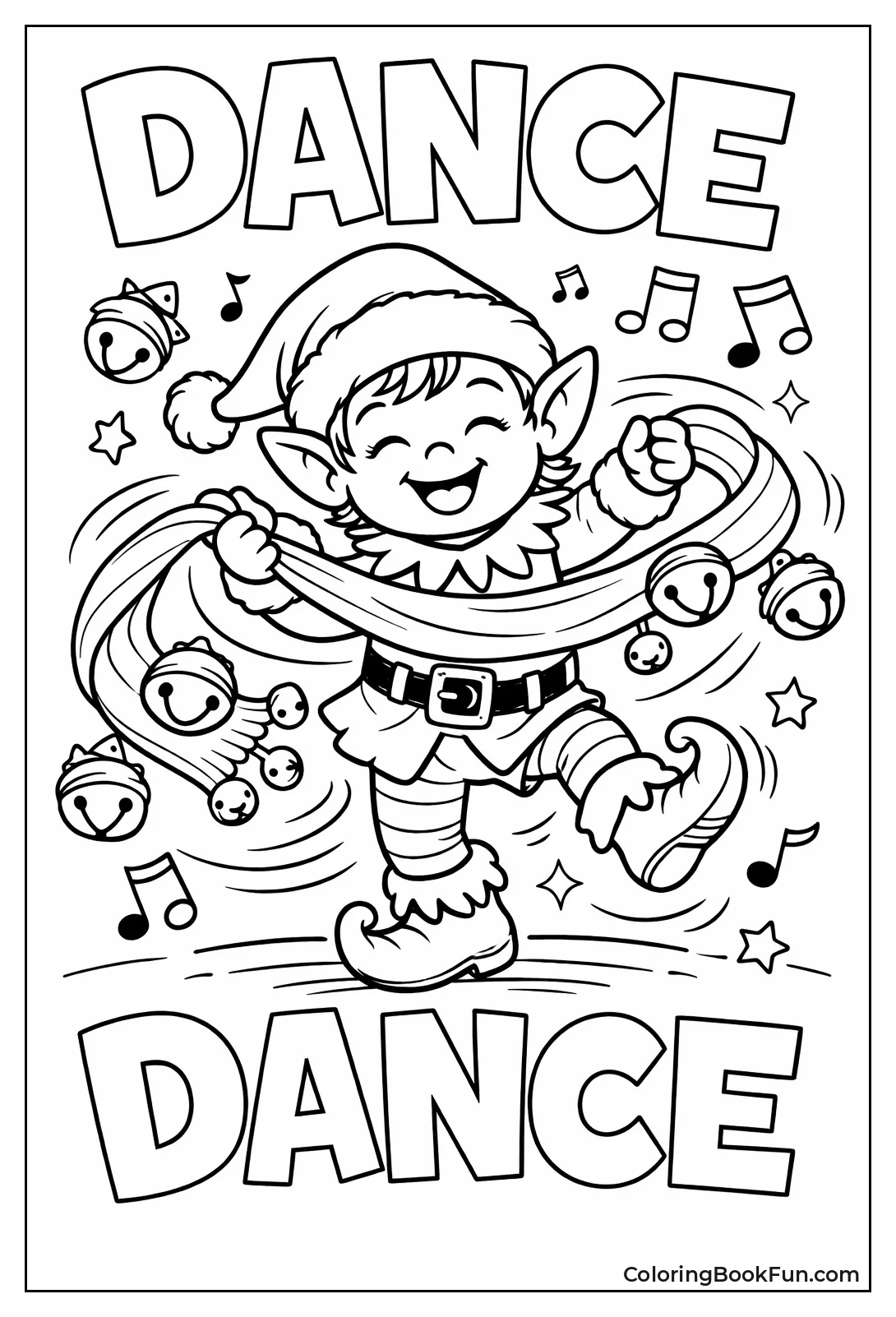 Dancing Elf with Jingle Bells