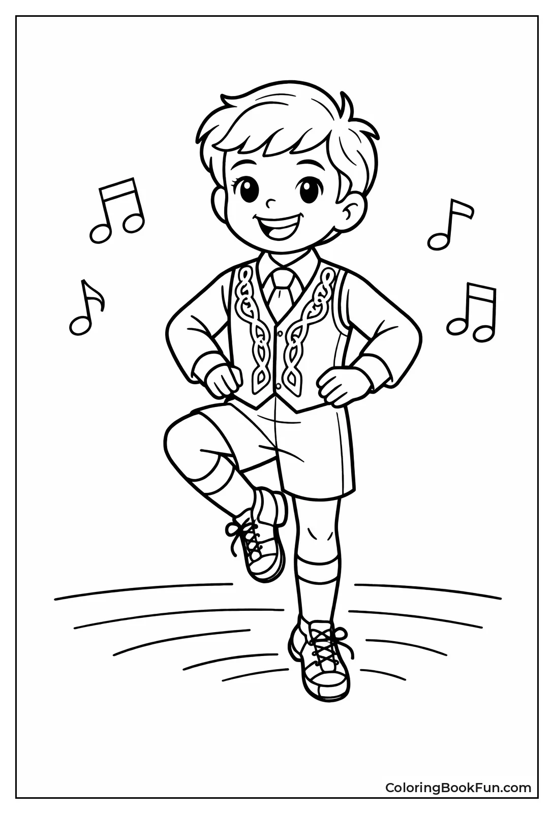 Child Dances Irish Jig