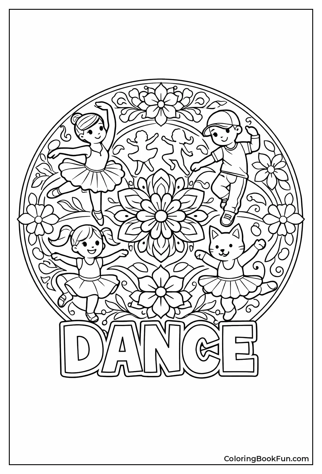 Mandala of Twirling Dancers