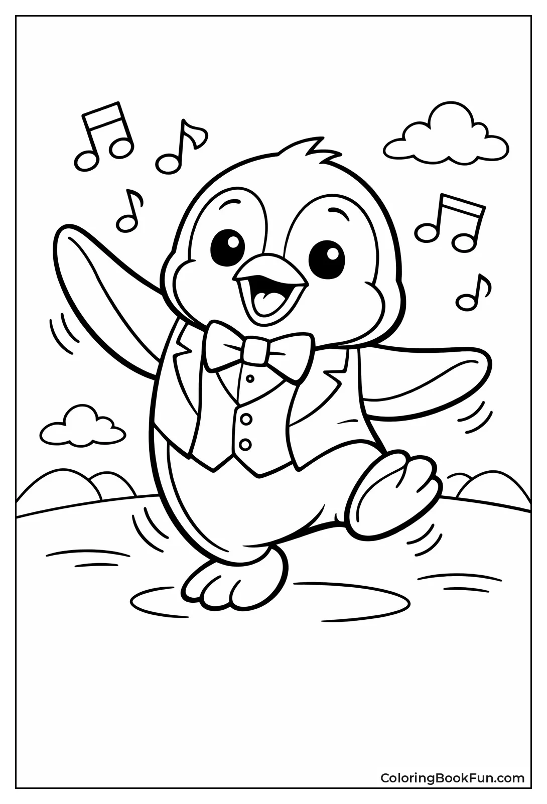 Penguin Waddles while Dancing