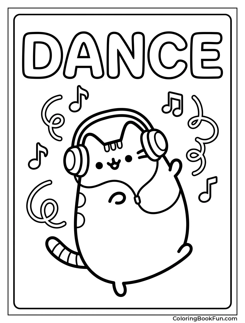 Pusheen Dancing Happily