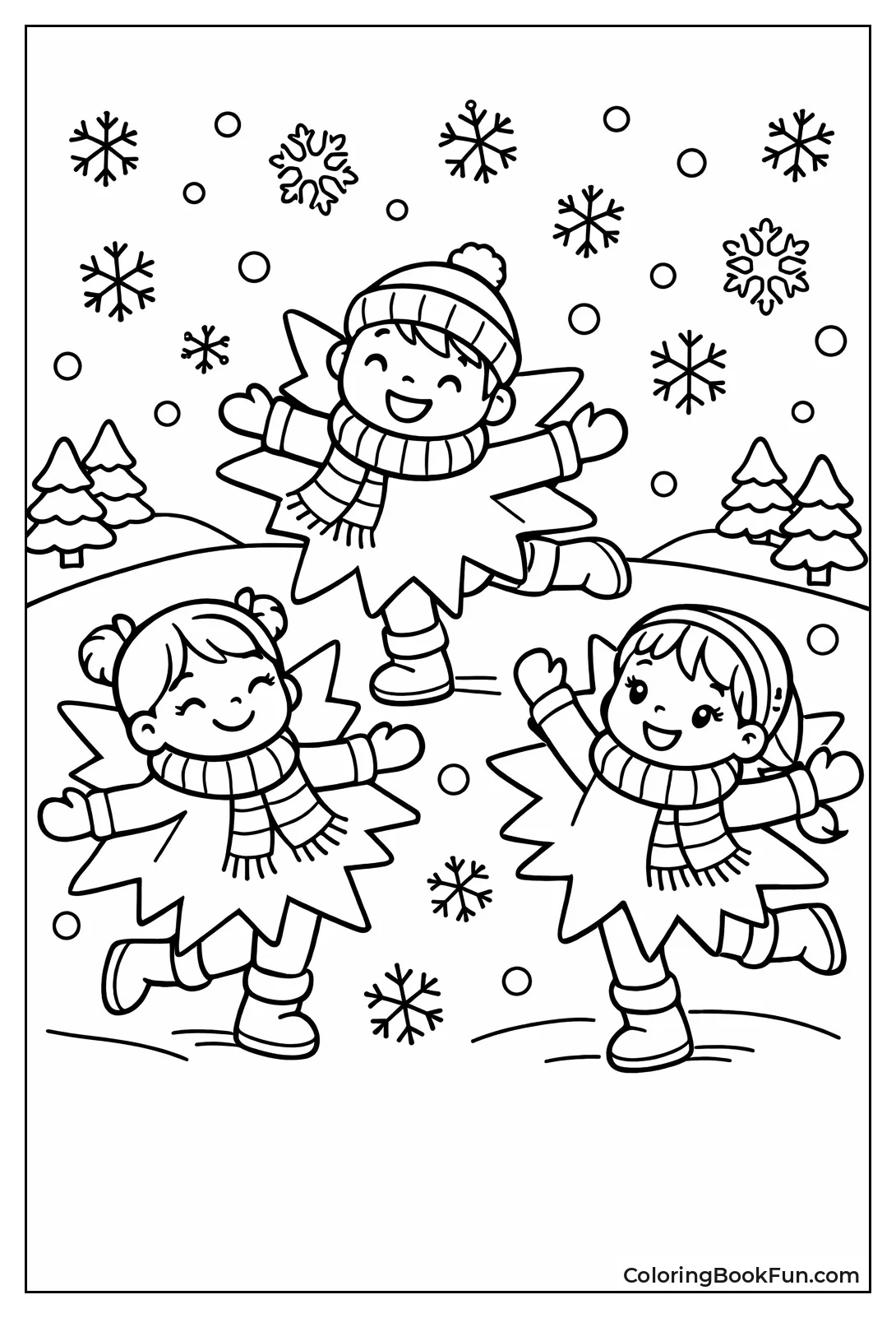 Kids Dance as Snowflakes