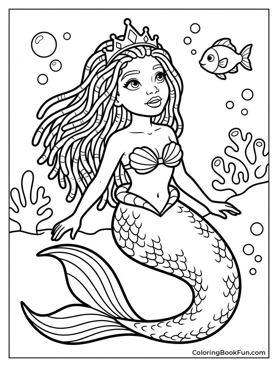 Dark-Skinned Ariel Dives Deep