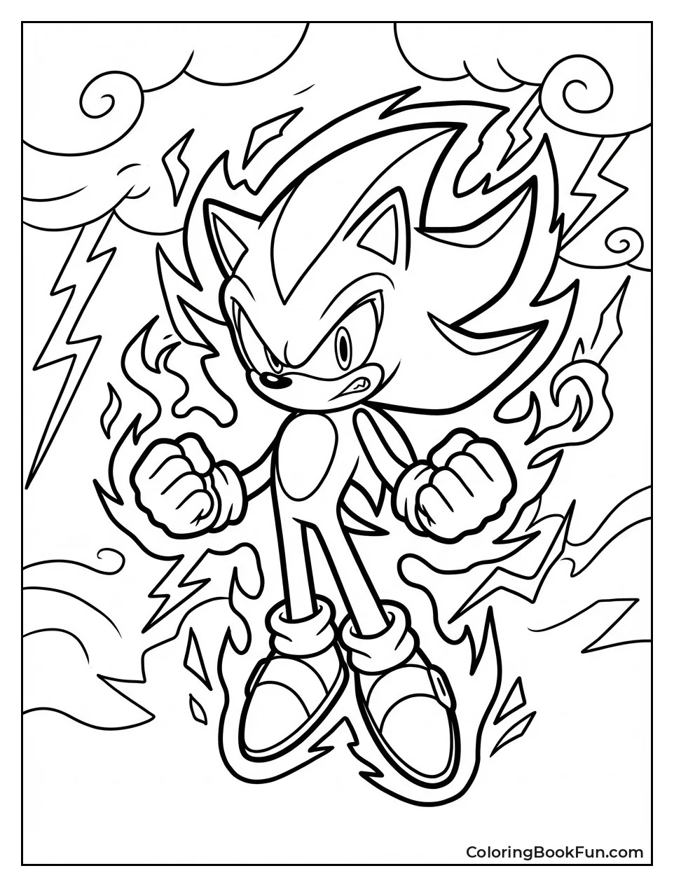 Dark Sonic Lightning Aura Storm