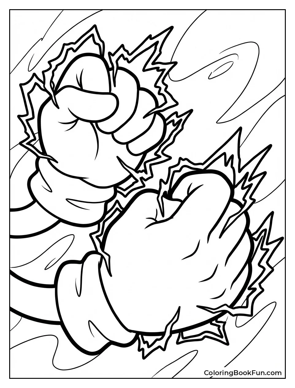 Dark Sonic Hands Crackle Power