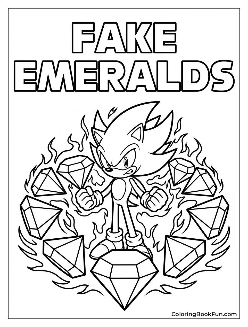 Fake Emeralds Circle Dark Sonic