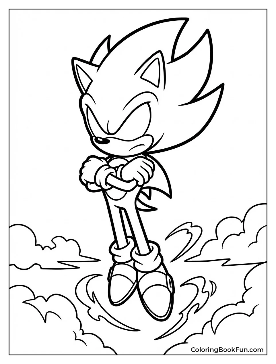 Dark Sonic Floats Arms Crossed