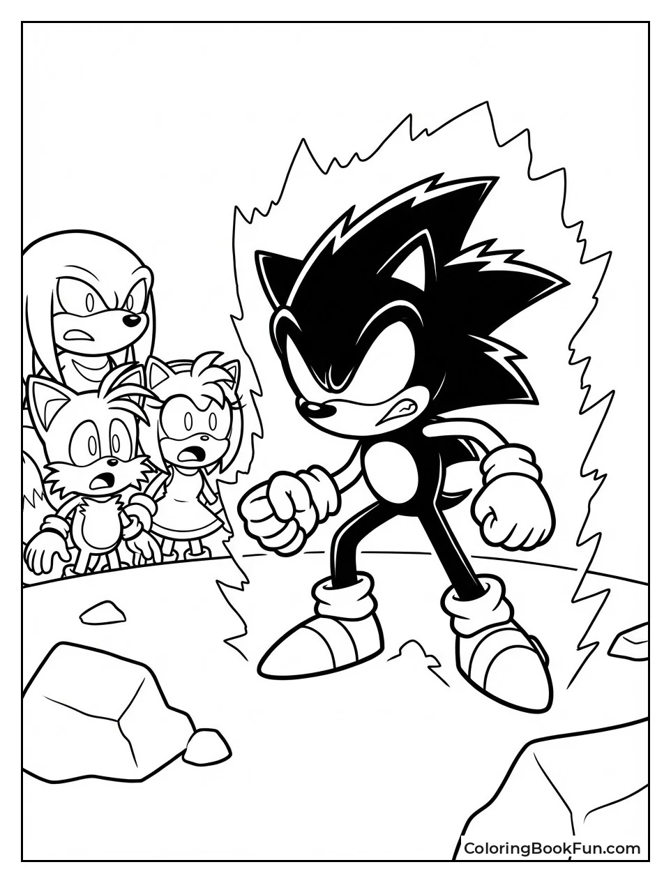 Friends Shock at Dark Sonic