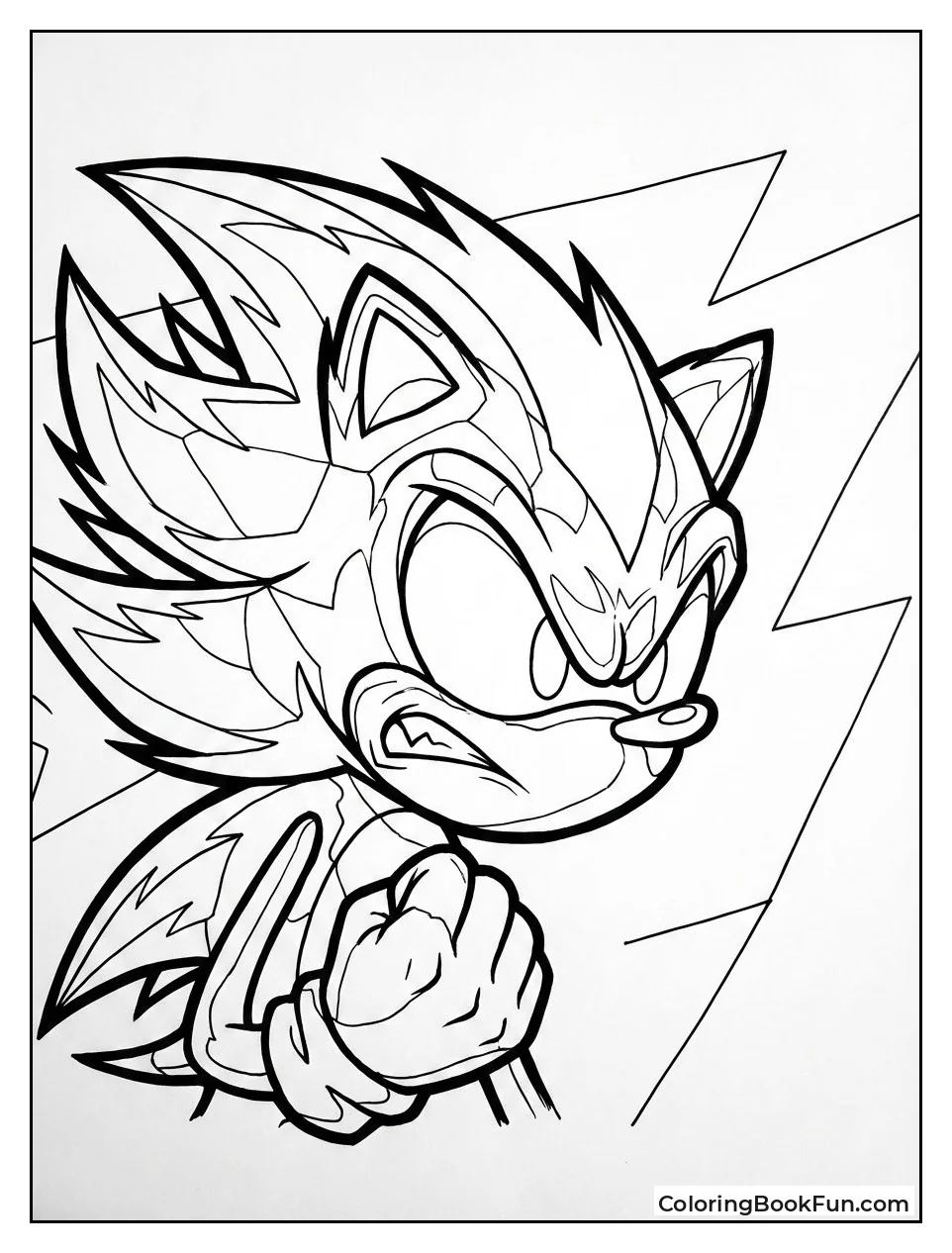 Dark Sonic Profile Shows Scowl