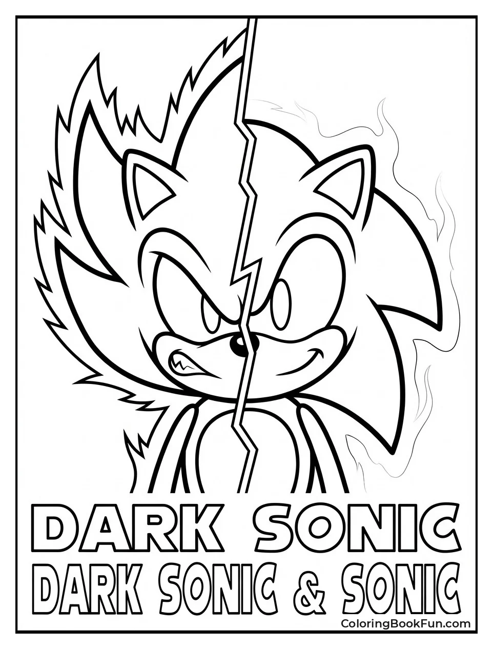Split Sonic Dark Normal Face