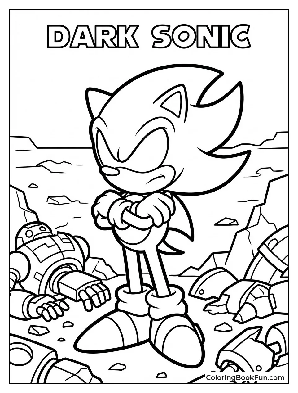 Dark Sonic Stands Robot Ruins