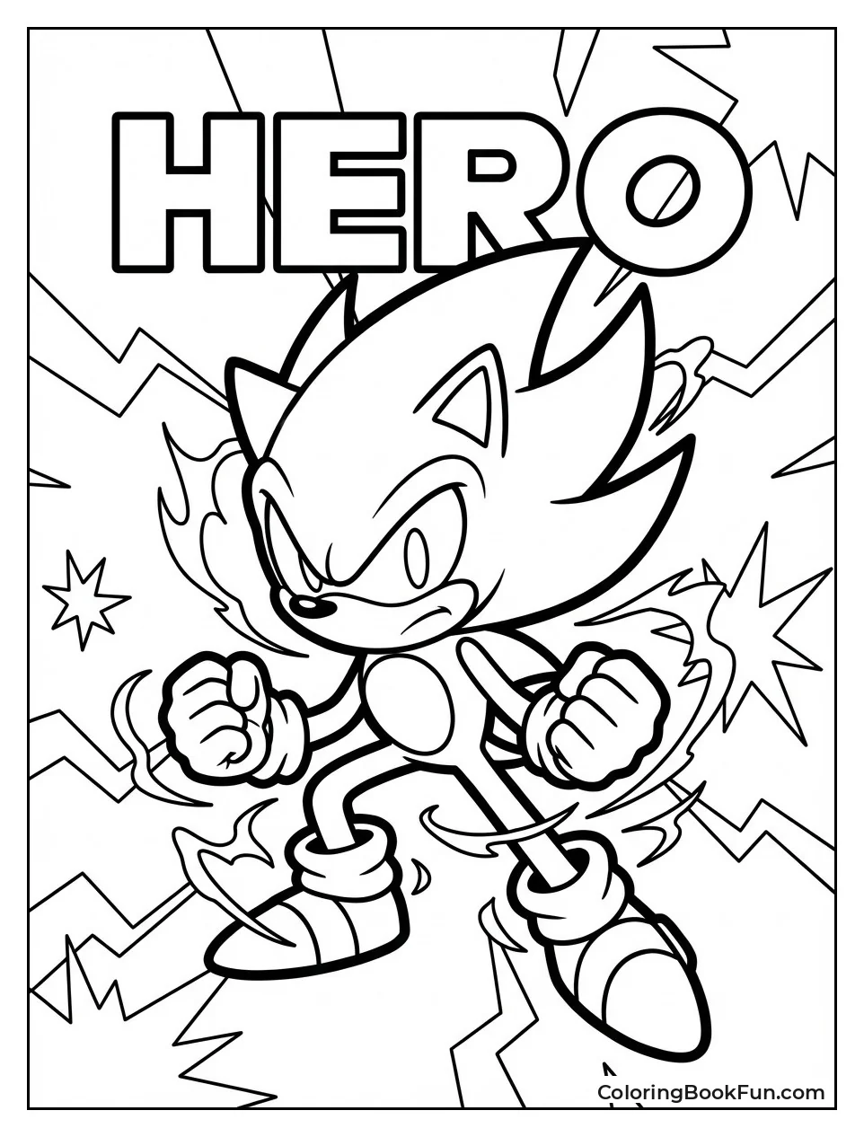 Dark Sonic Hero Fights Friends