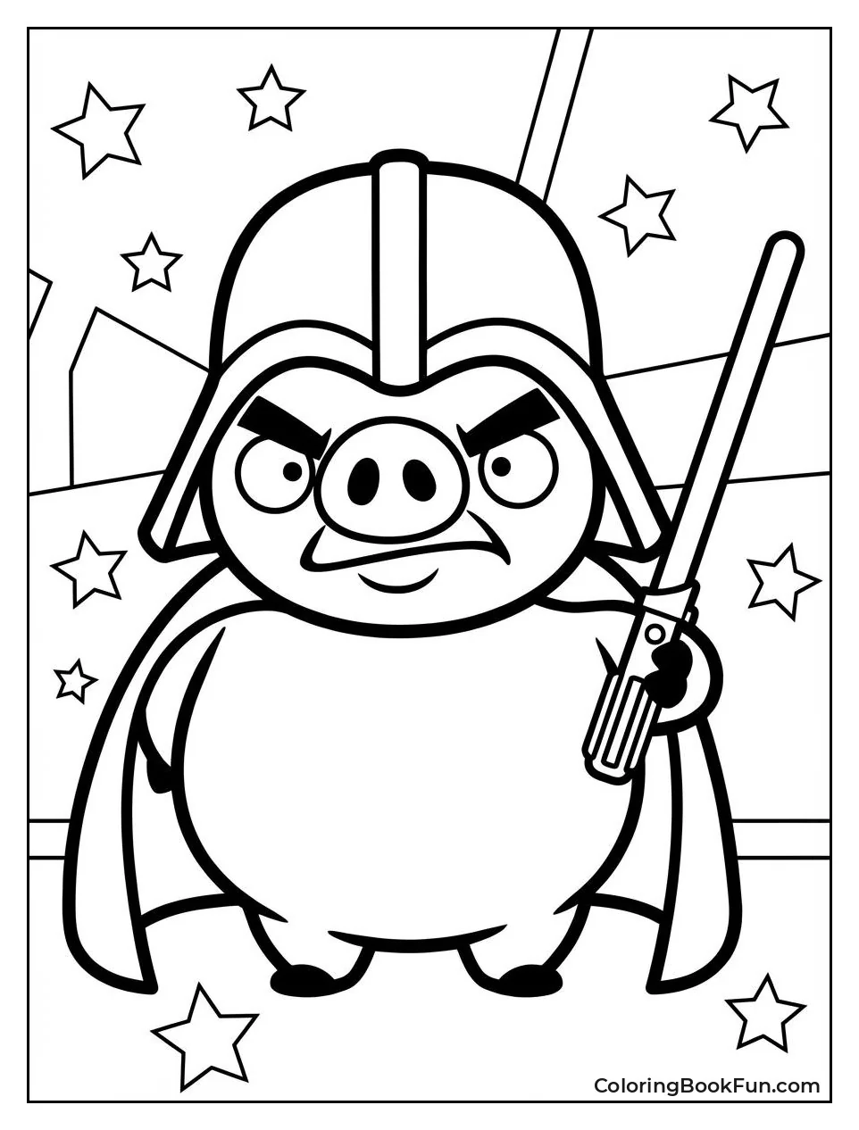 Angry Birds Vader Pig Swingsaber