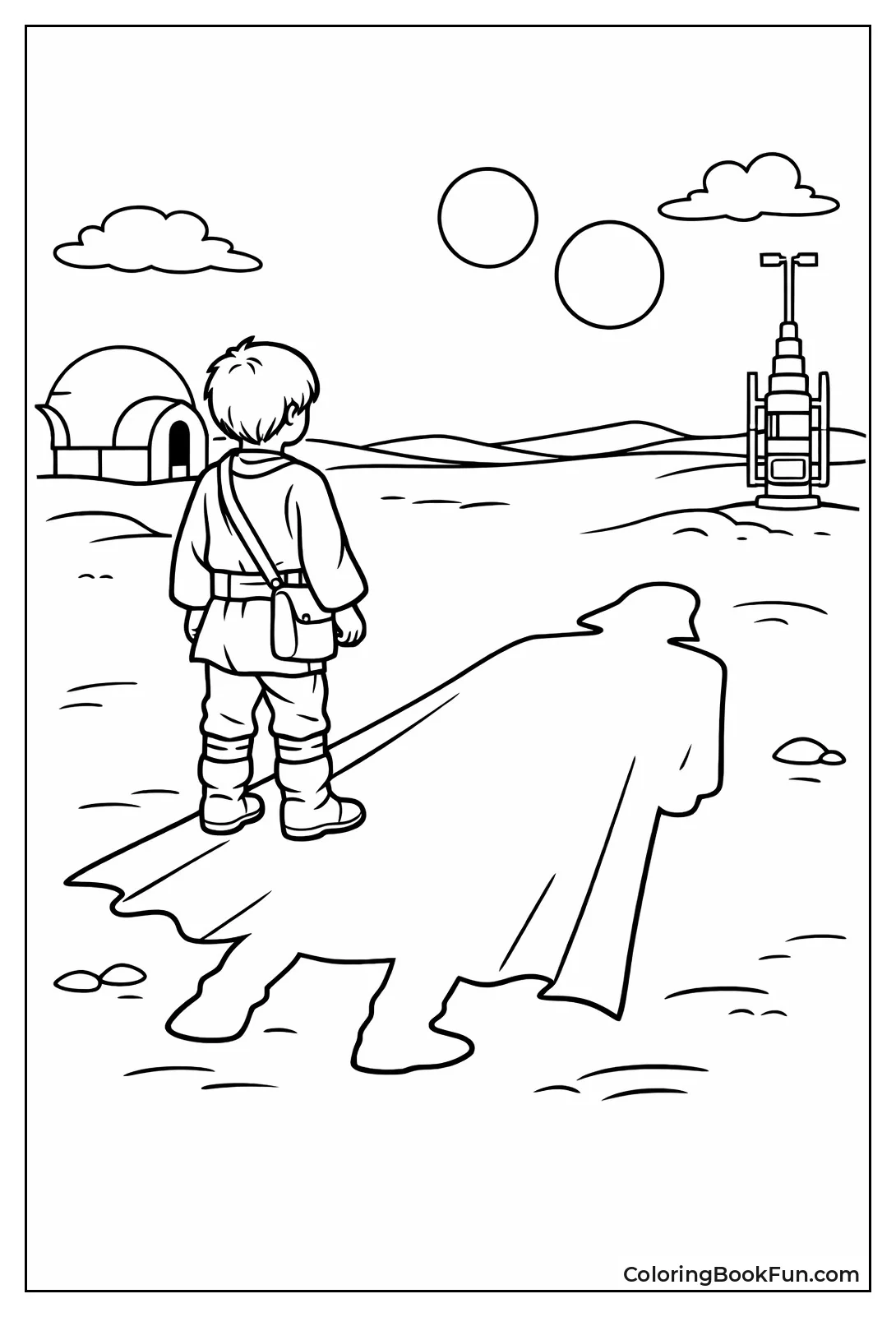 Anakin Casts Vader Shadow Silhouette