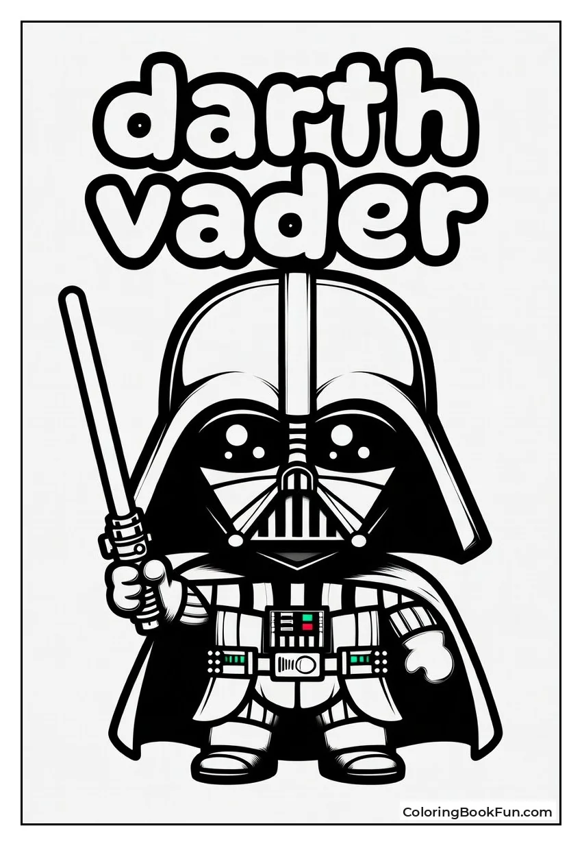 Cute Chibi Vader Waves