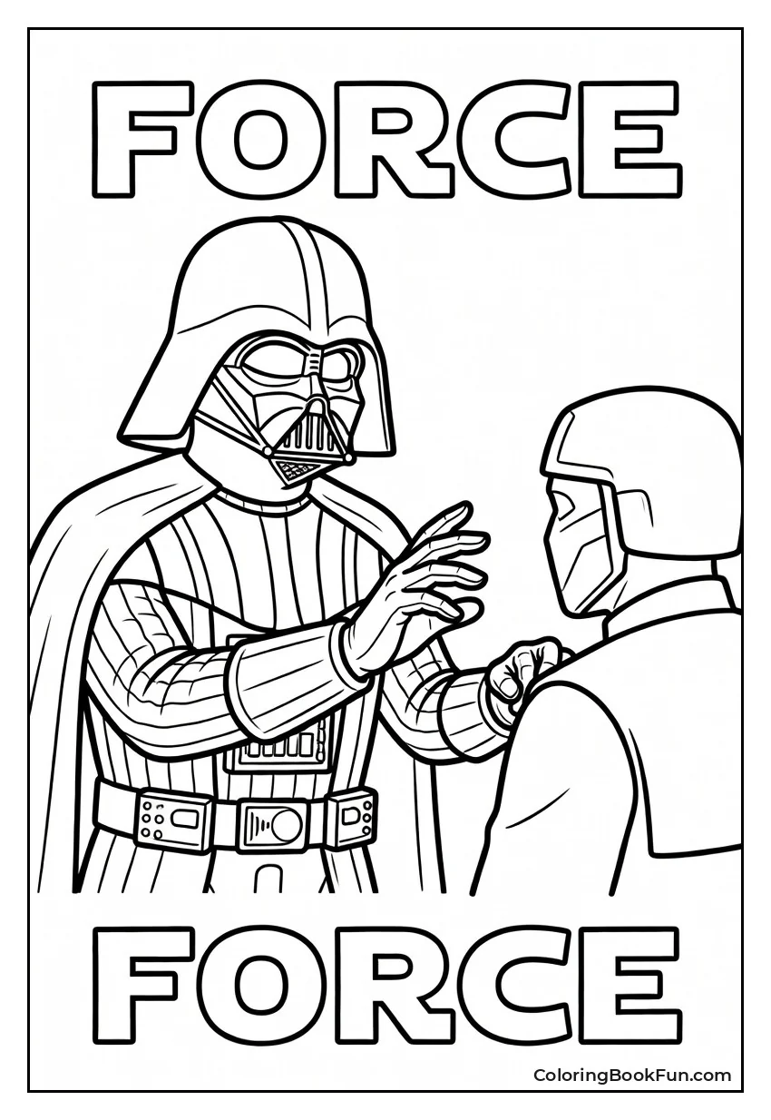 Vader Force Chokes Officer