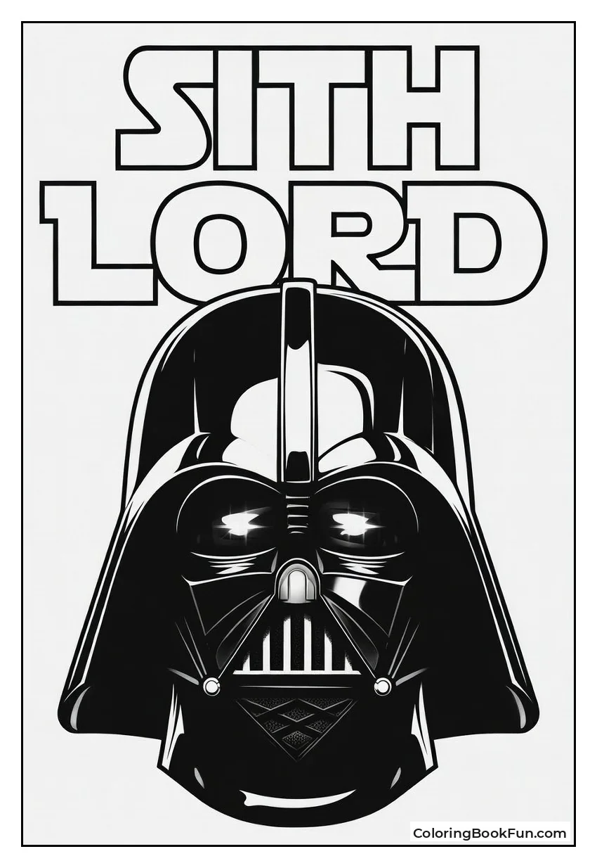 Menacing Vader Helmet Close-Up