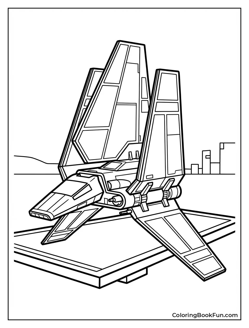 Vader's Shuttle Lands Gently