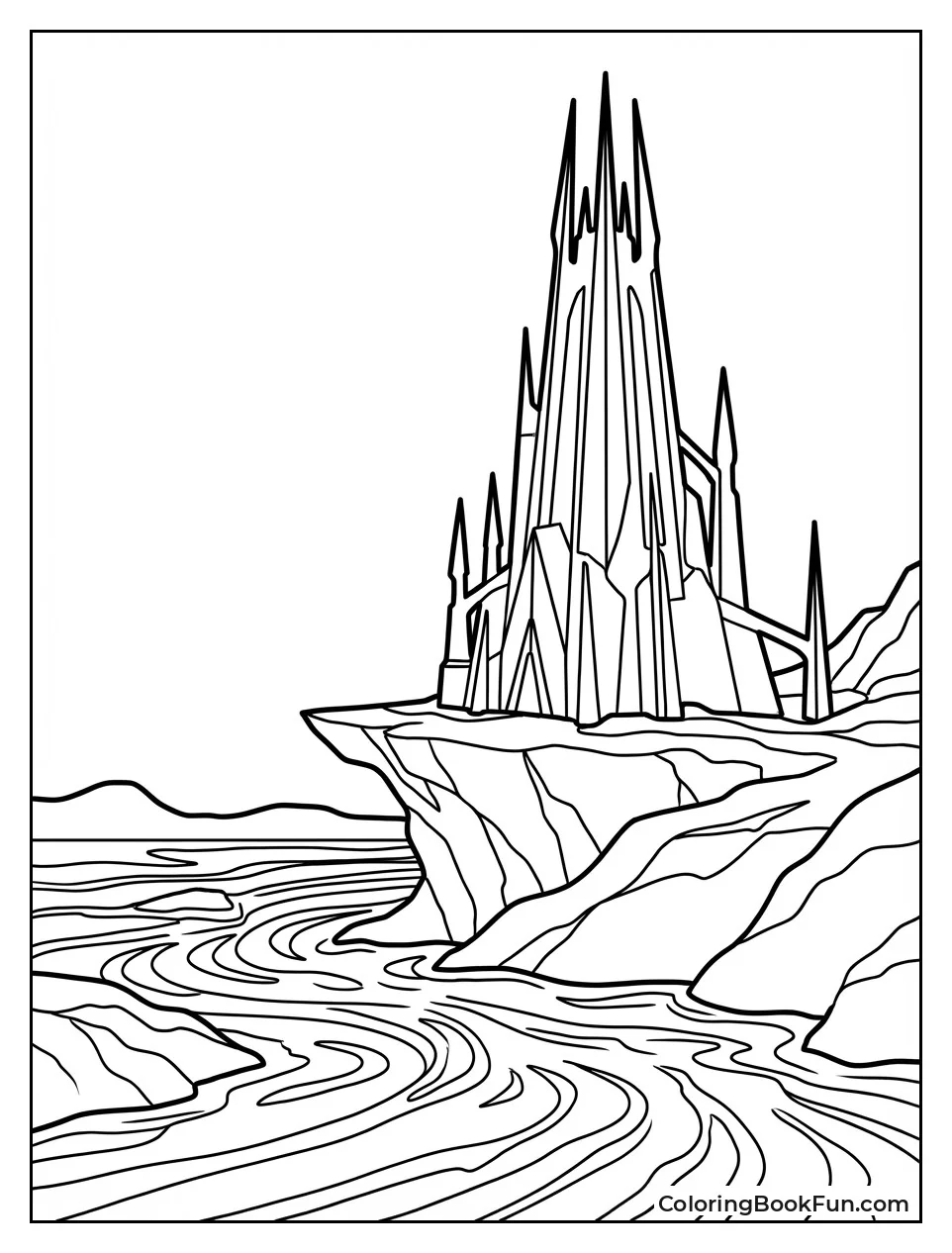 Darth Vader's Fortress Over Lava