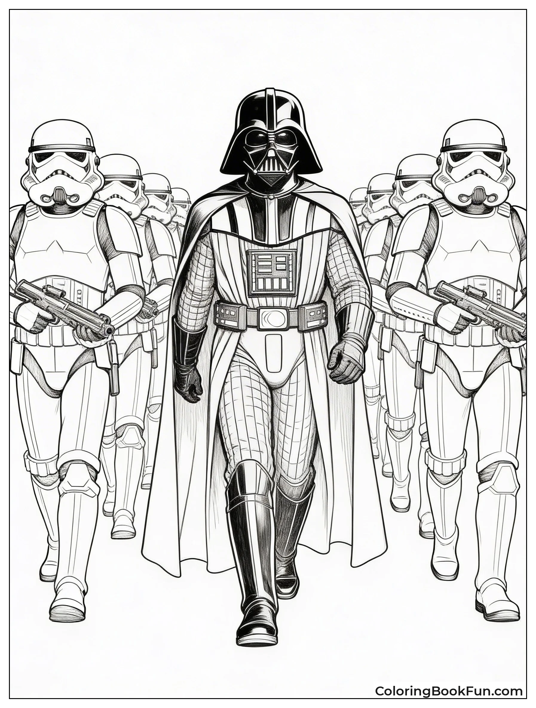 Vader Leads Stormtrooper Squad