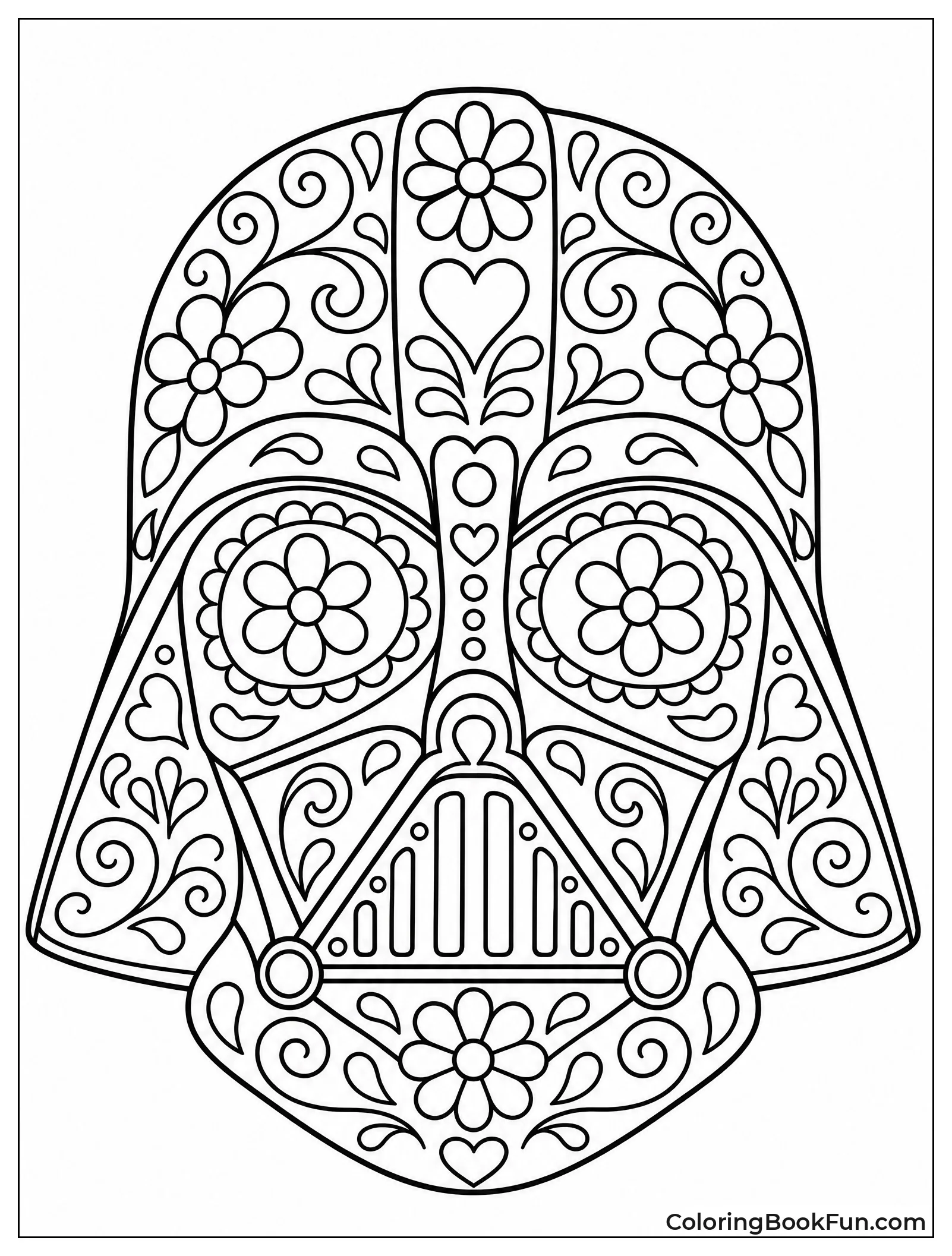 Darth Vader Helmet as Sugar Skull