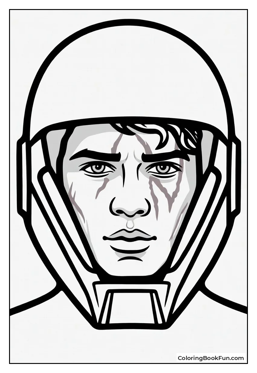 Unmasked Vader Shows Scars