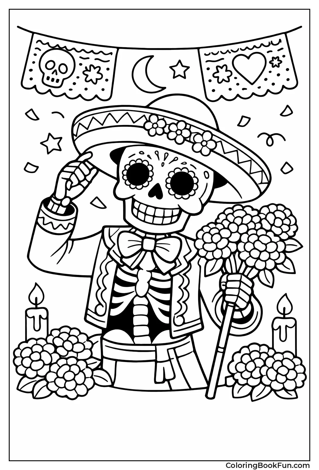 Festive Day of Dead Skeleton