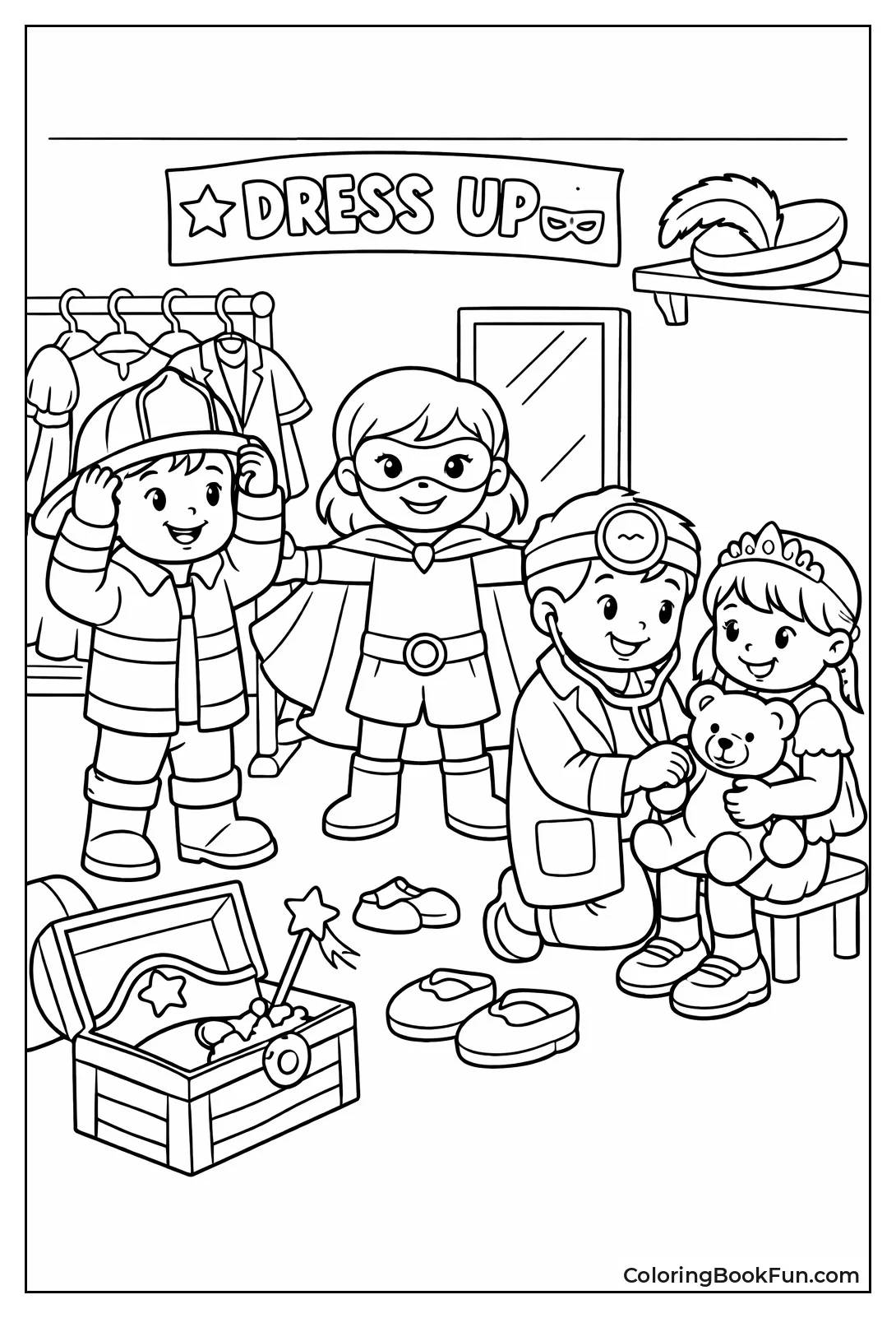 Kids Try Dress-Up Costumes Fun