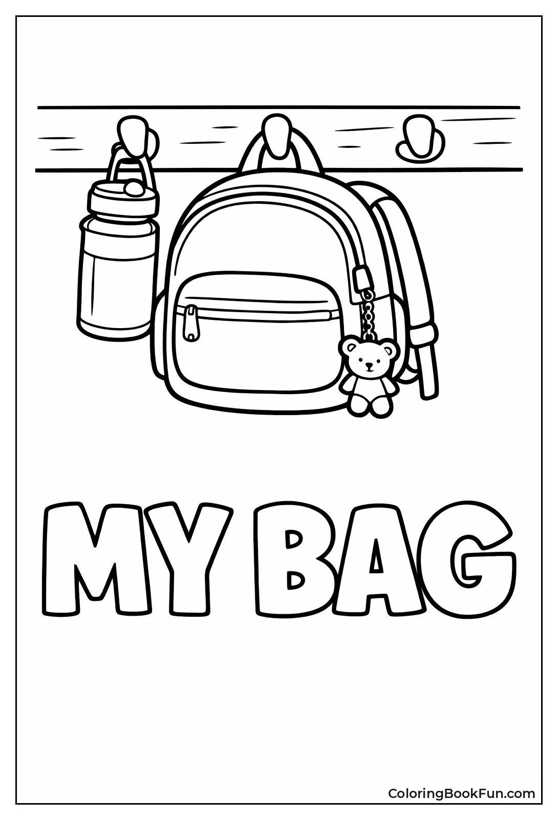 Cute Backpack on Daycare Hook