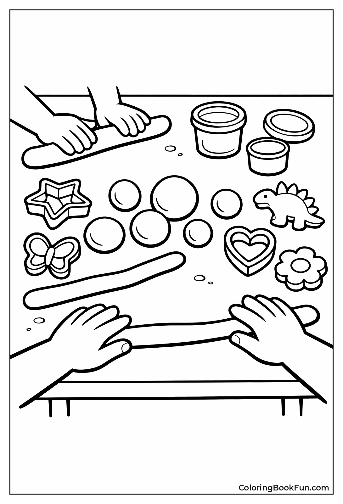 Hands Shape Playdough Creations