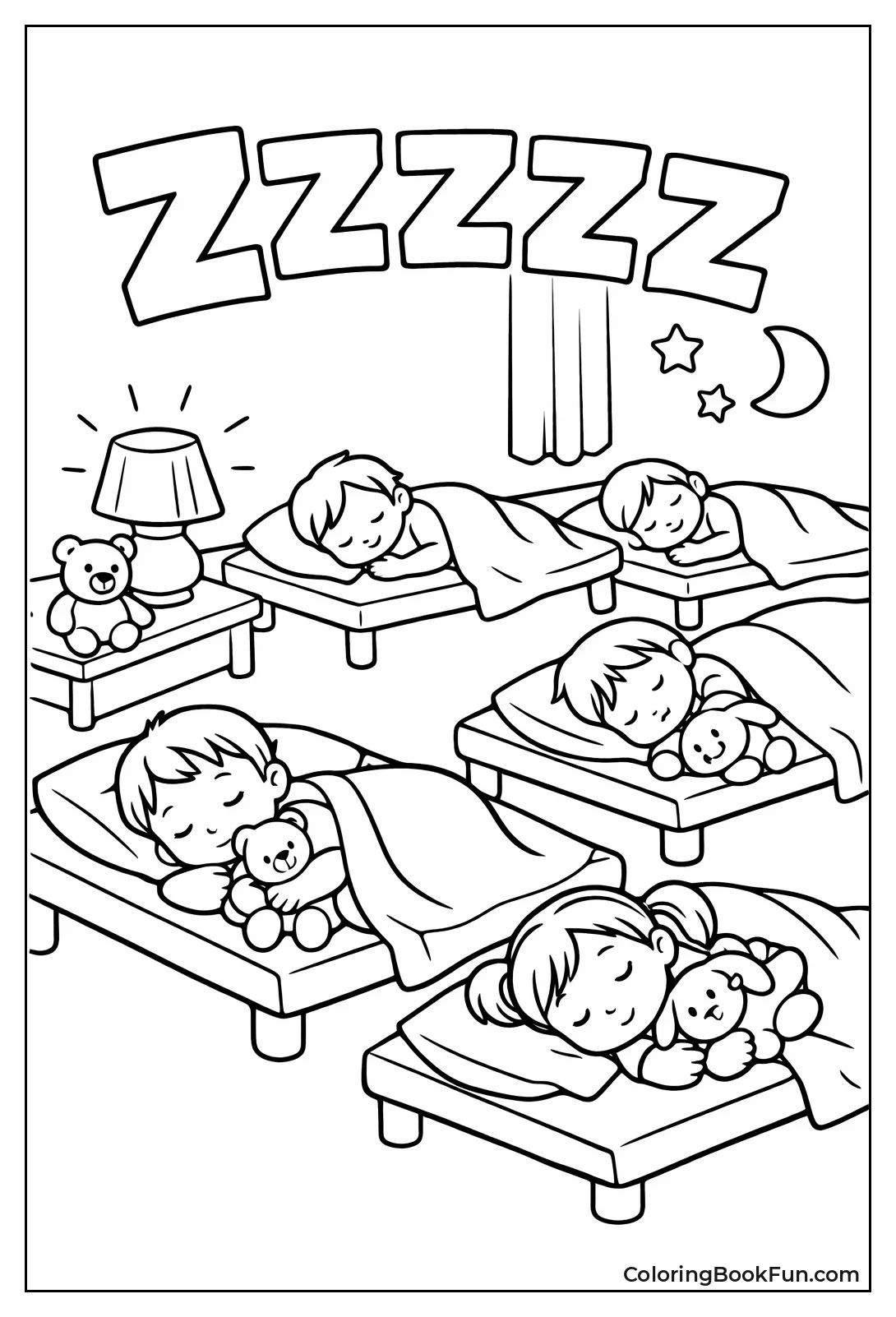 Children Nap on Quiet Cots