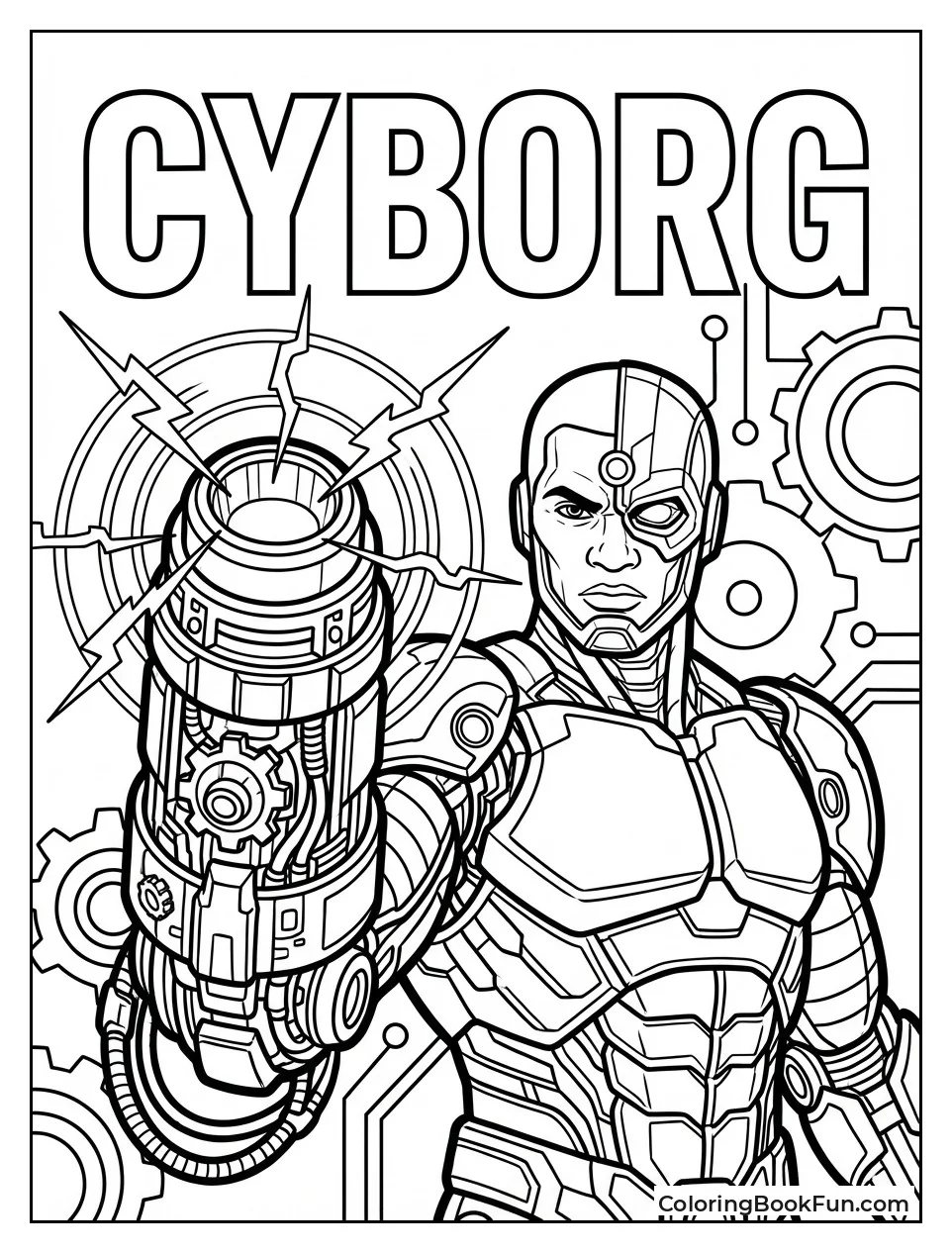 Cyborg Charging Sonic Cannon Arm