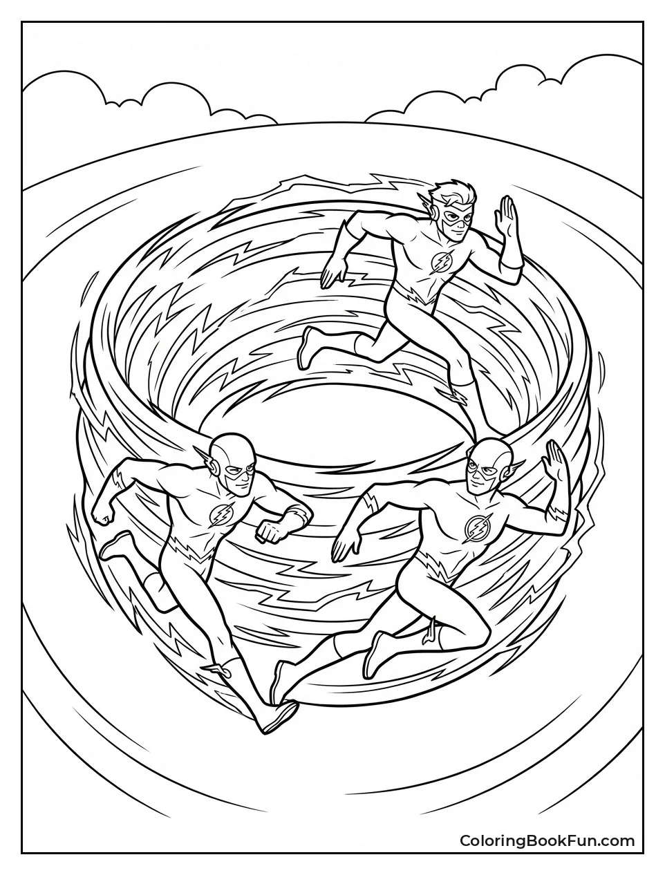 Flash Racing Reverse-Flash in Vortex