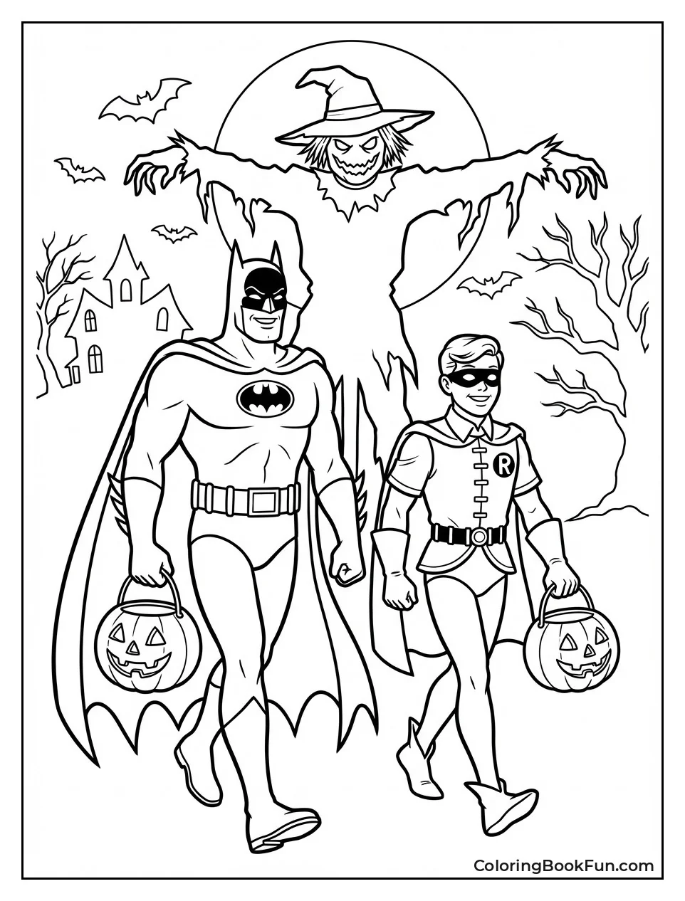 Batman and Robin Trick-or-Treating