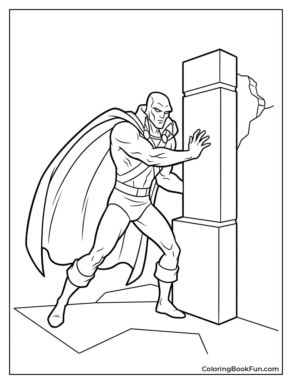 Martian Manhunter Phasing through Wall