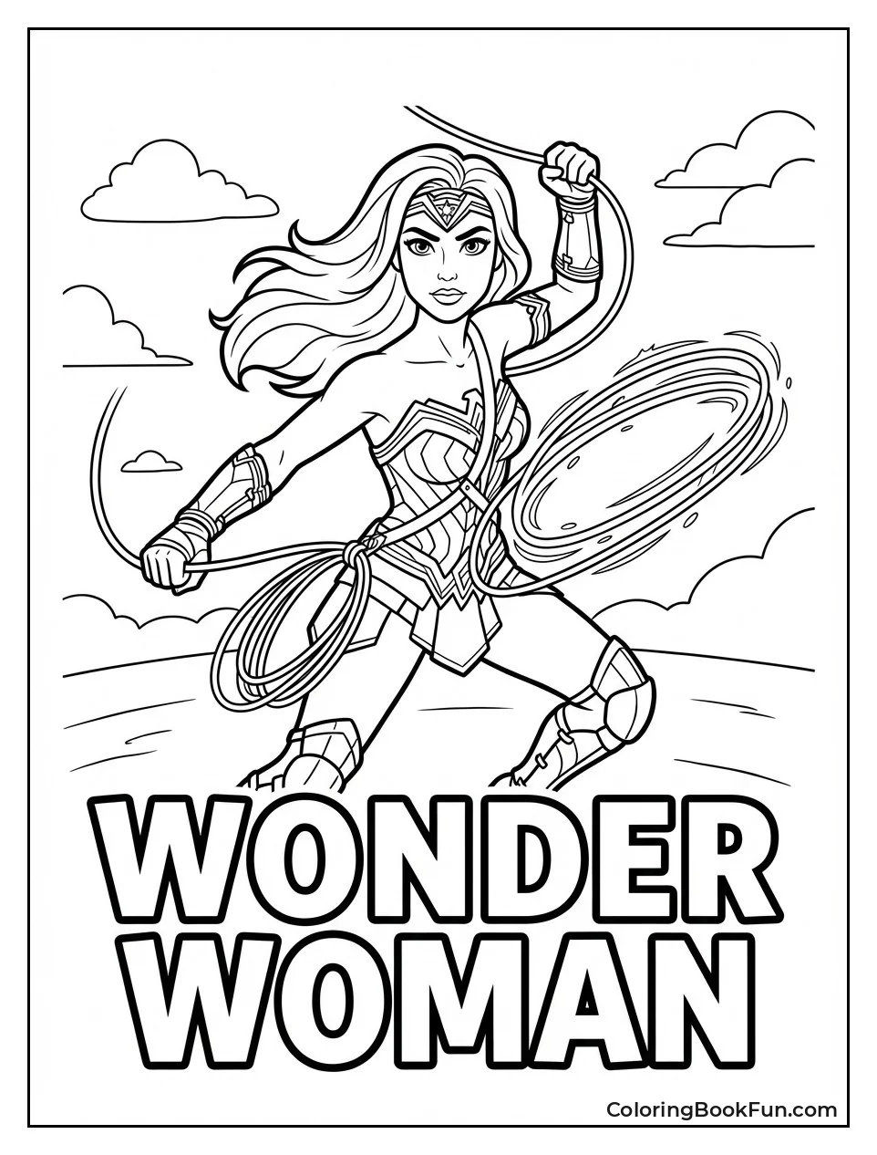 Wonder Woman Spinning Lasso of Truth