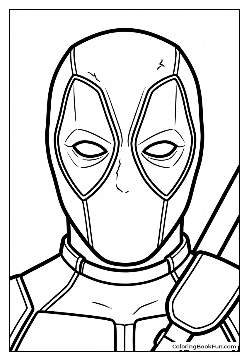 Deadpool Mask Closeup