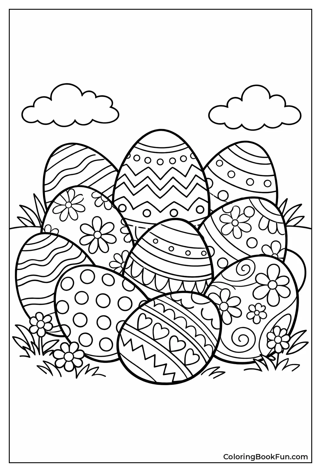 Patterned Eggs with Dots