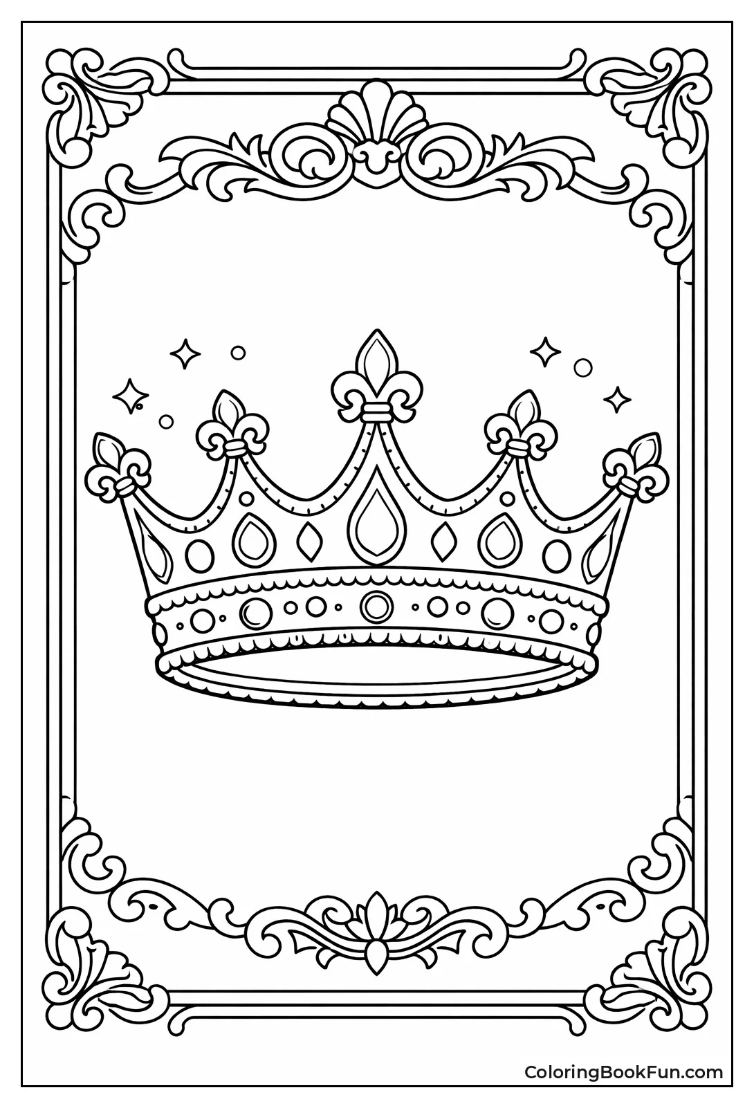 Fancy Border Scallop Crown