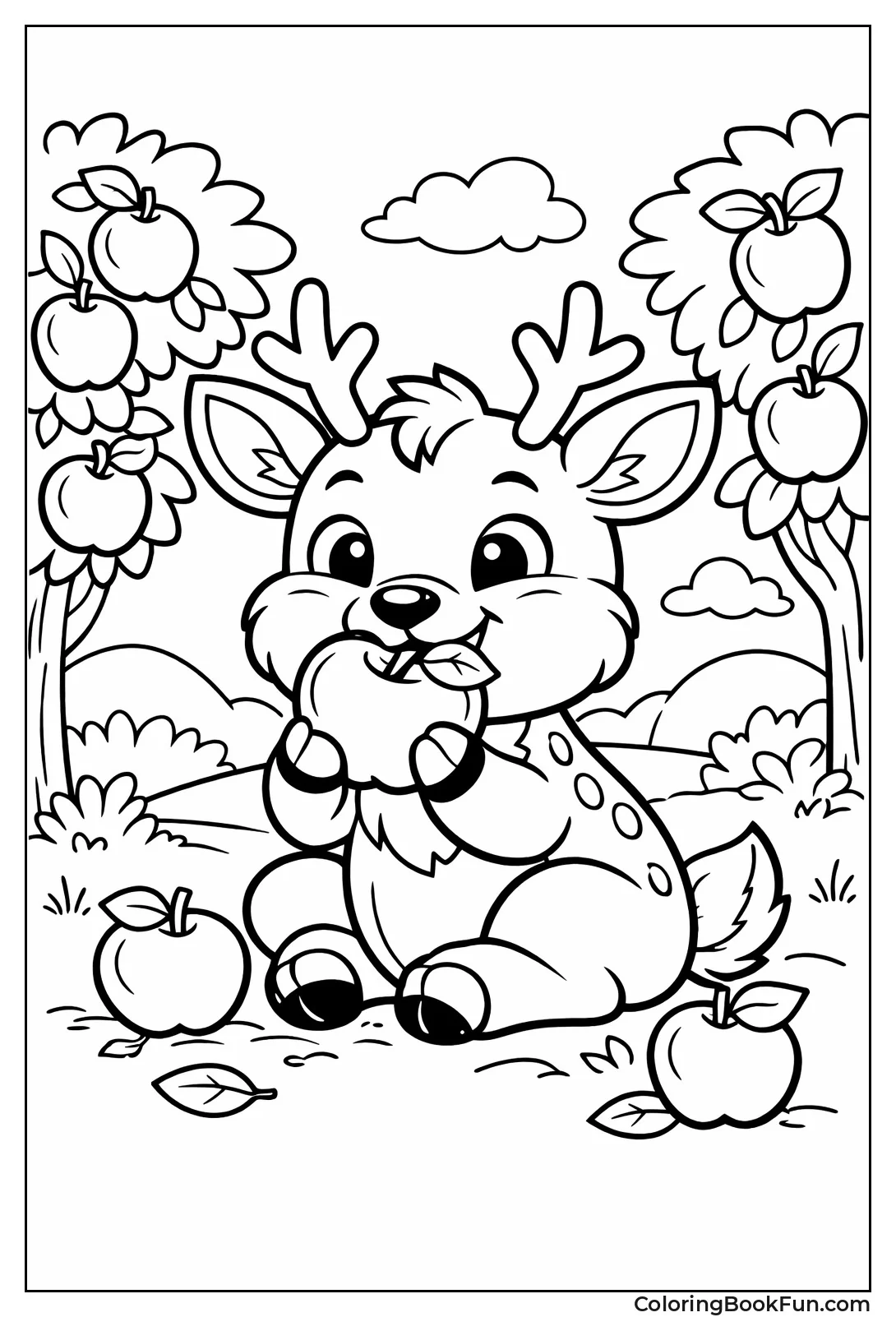 Deer Chews Red Apple