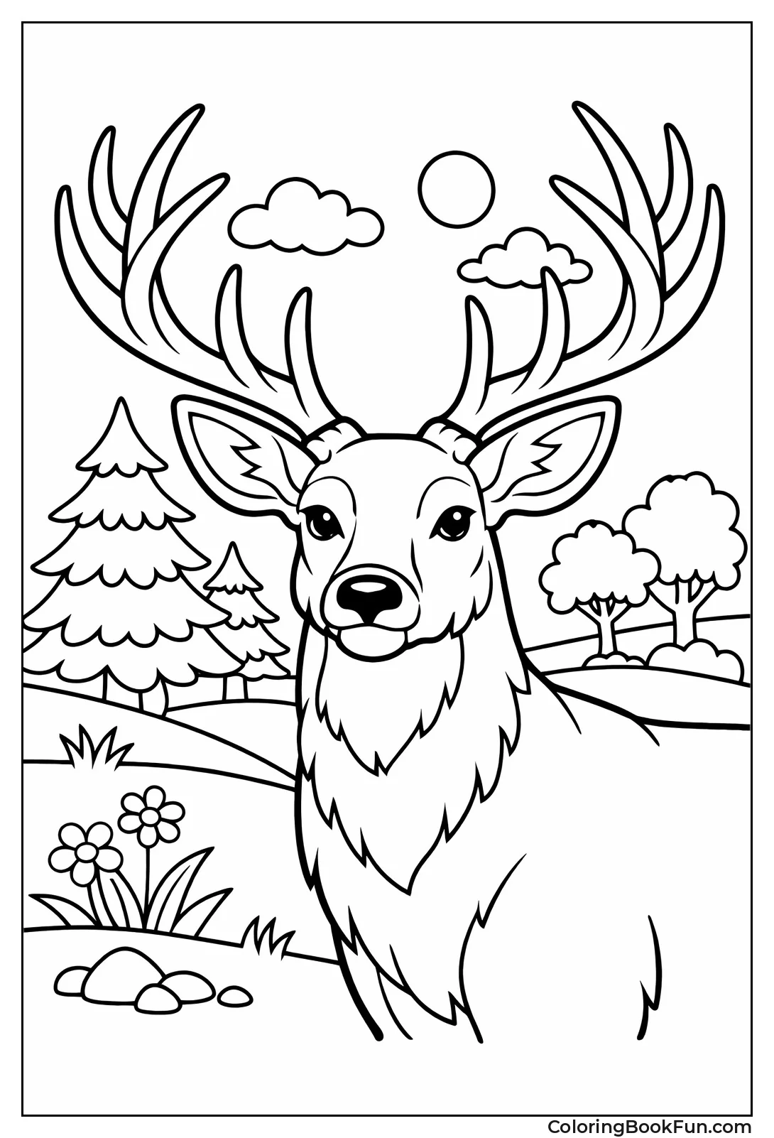 Proud Buck with Big Antlers