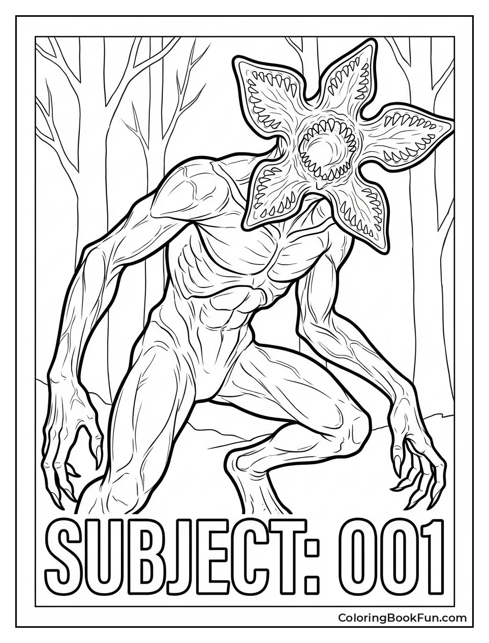 Demogorgon Muscle Anatomy Sketch
