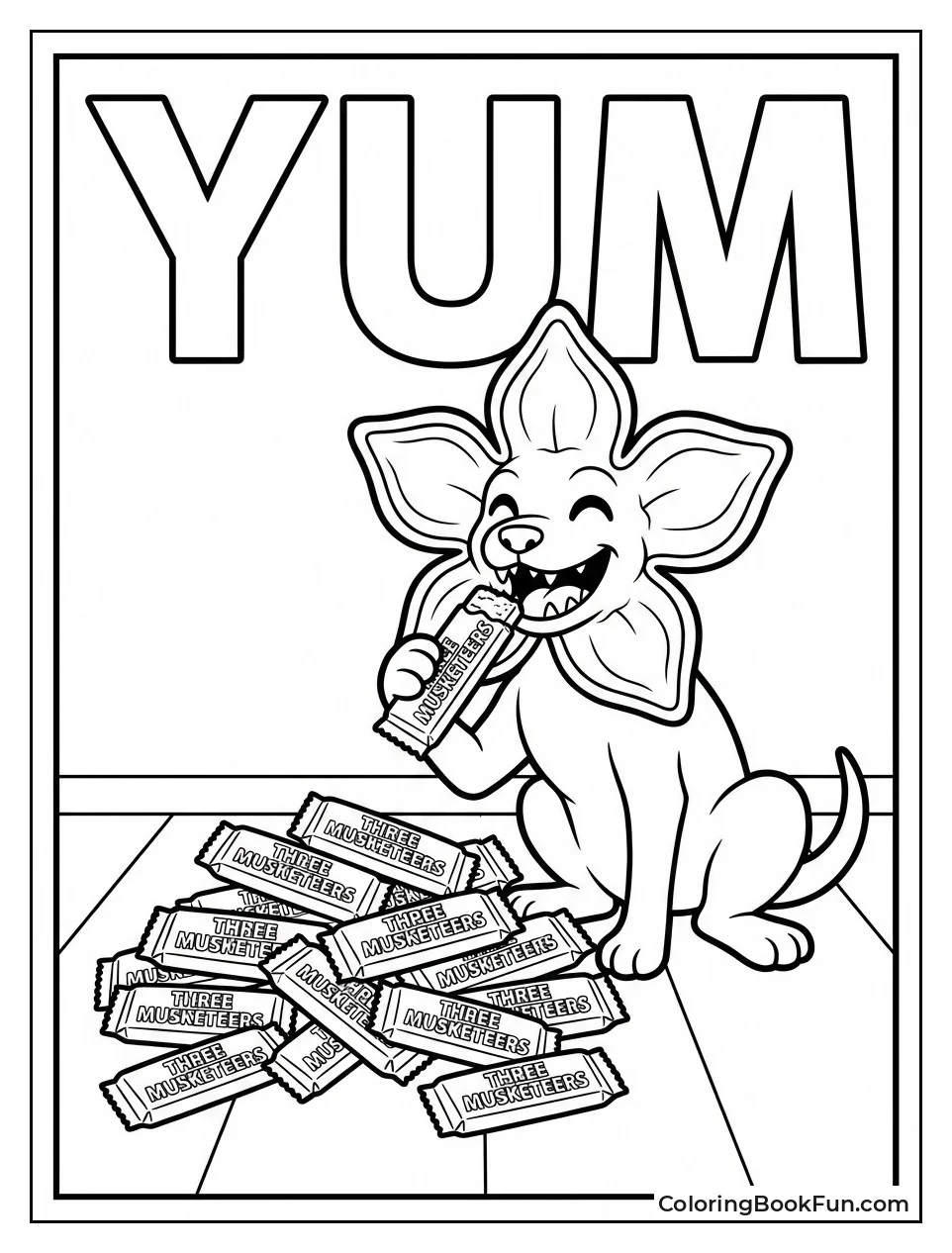 Demodog Eats Candy Bars