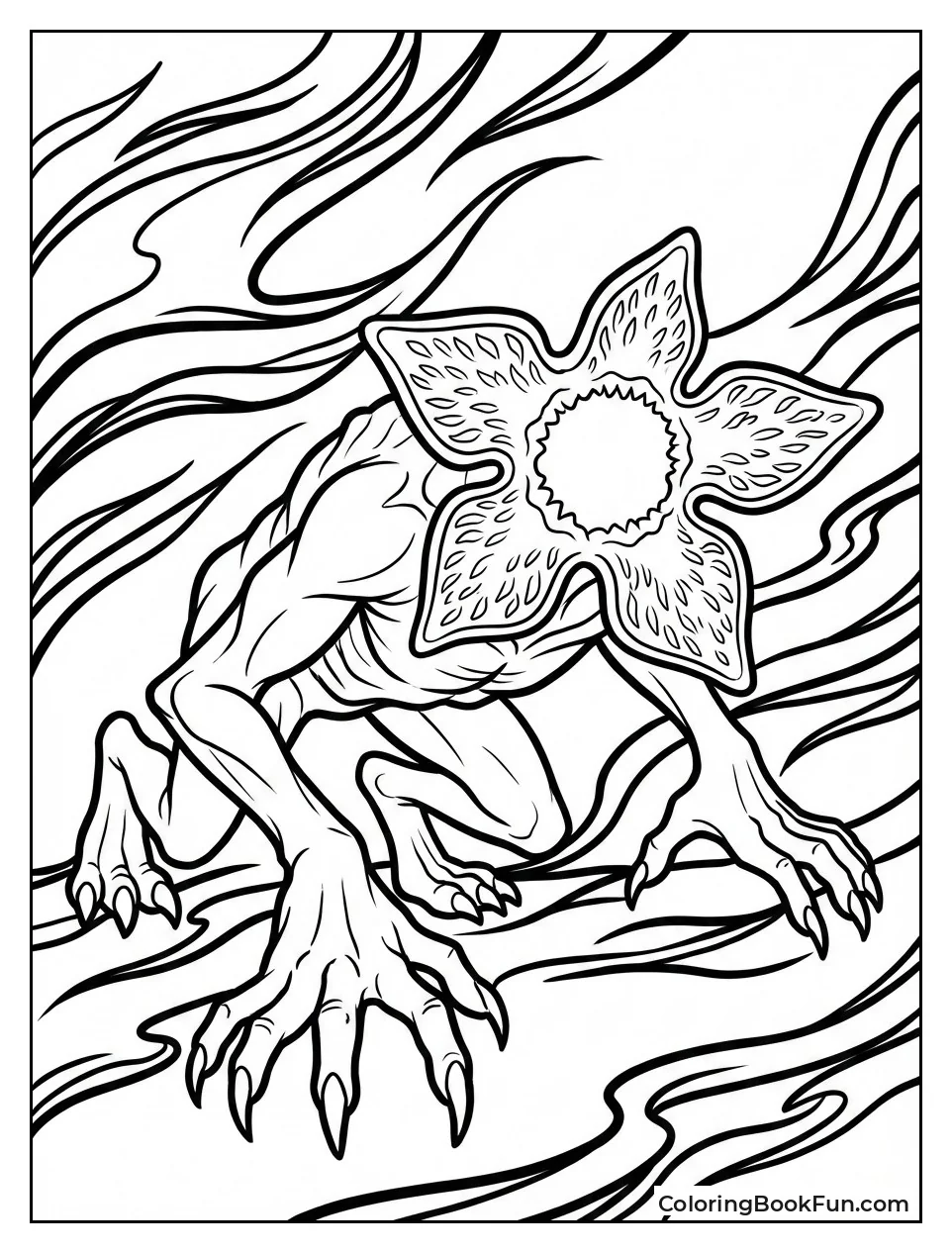 Demogorgon Sneaks with Claws Out