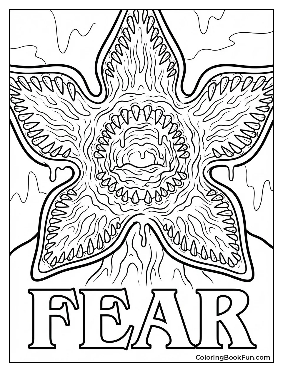 Demogorgon Mouth Full of Teeth