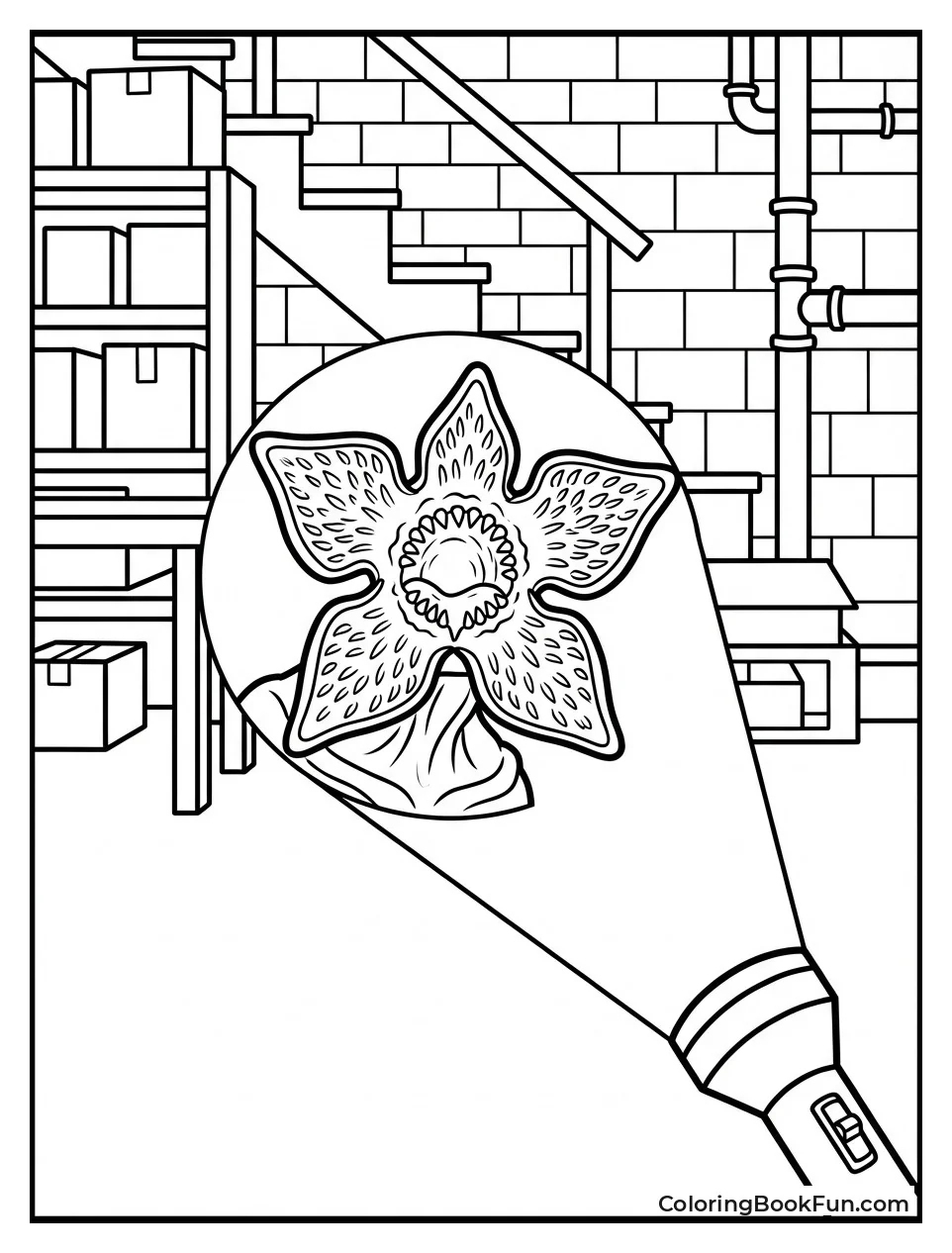 Flashlight Lights Demogorgon Face