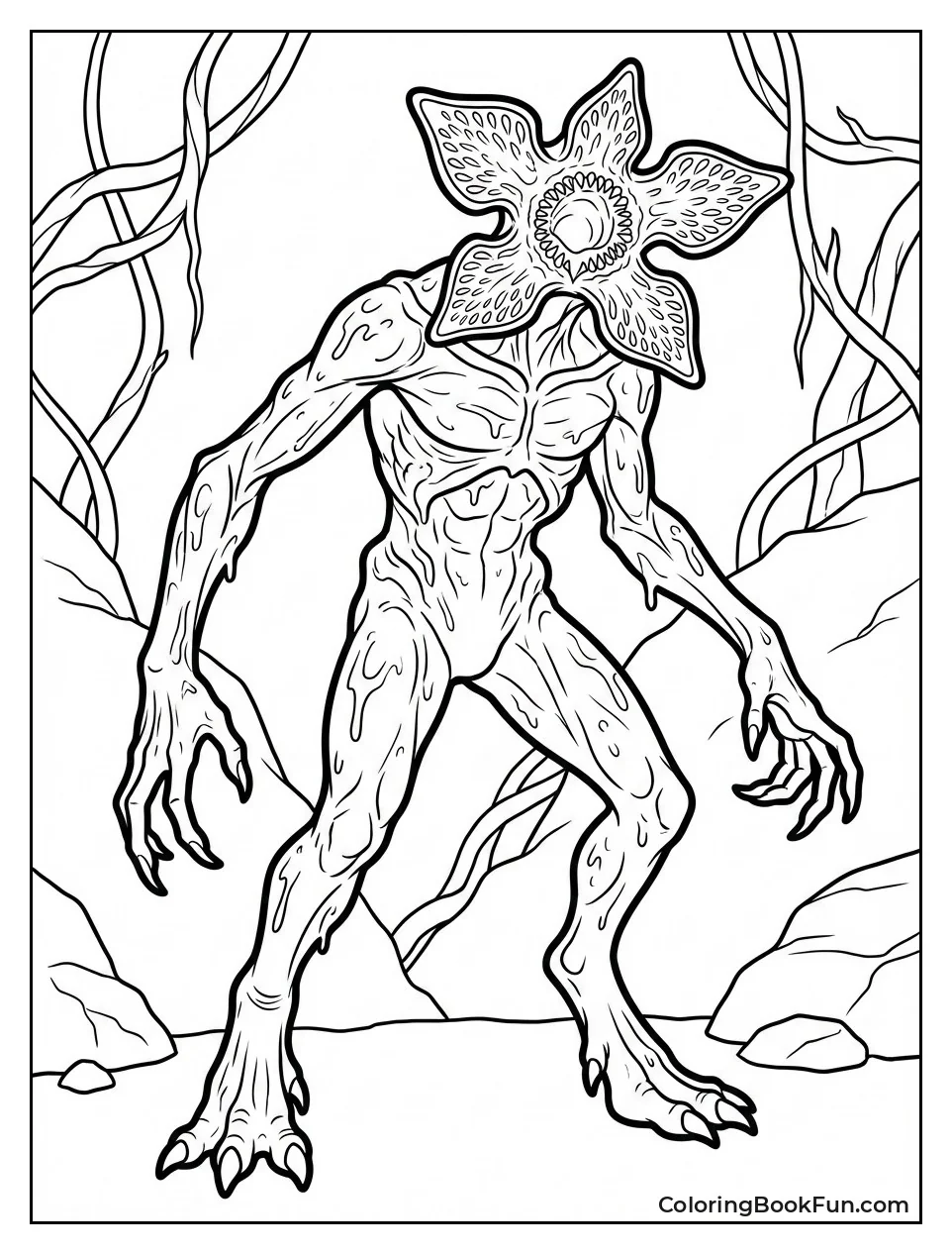 Slimy Demogorgon Shows Skin Texture